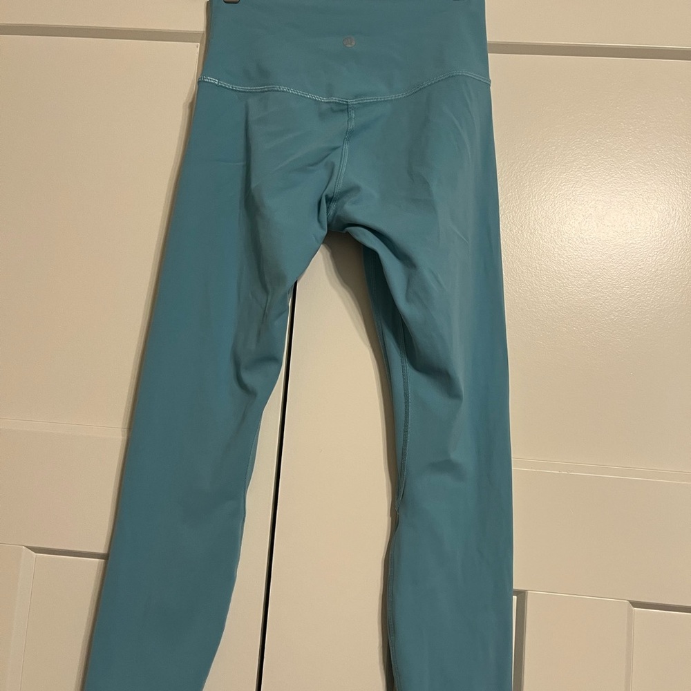 Blue High-Waisted Leggings